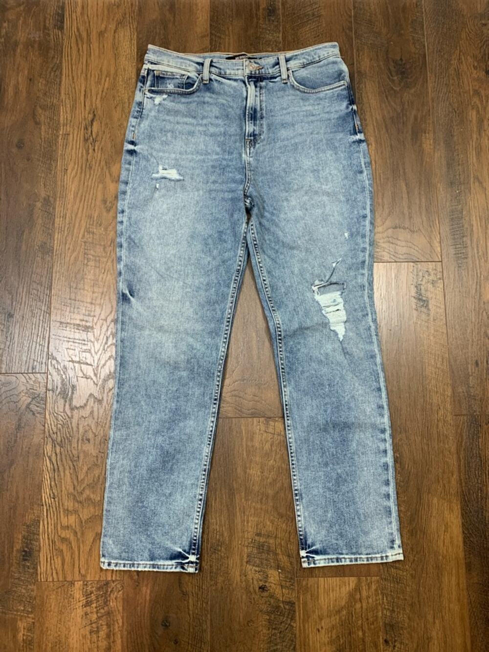 Hudson Holly High Rise Straight Crop Jeans